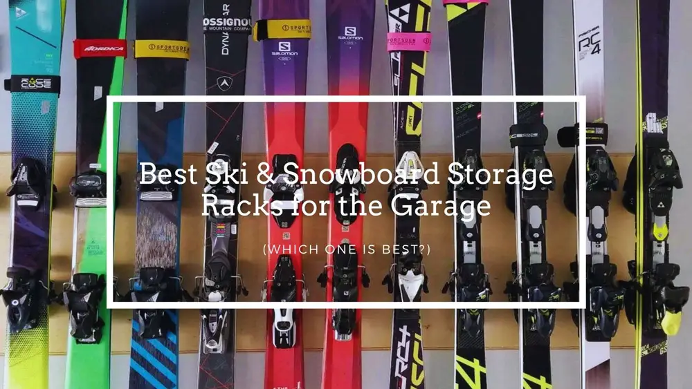Sunix Ski Storage Rack 2 Pack Snowboard Wall Rack for Home& Garage Organization Mount Hold up 10 Pairs